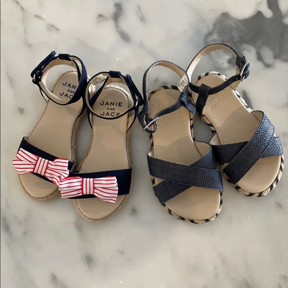 Janie and Jack sandals, size 8 (toddler size)